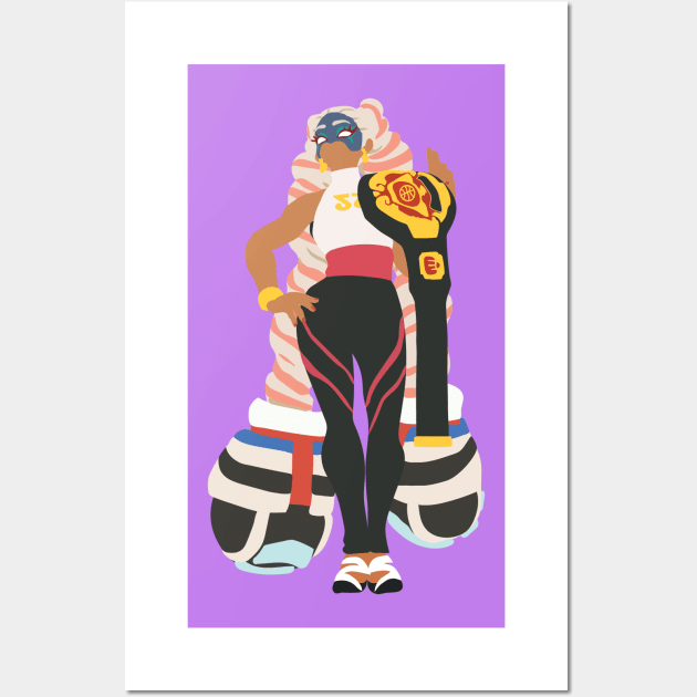 Minimalist Champion Twintelle Wall Art by Blitzitron25